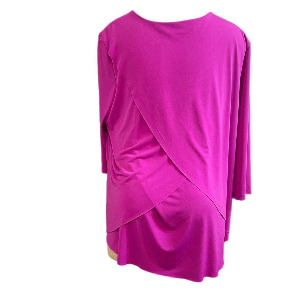 Soft Works Purple Ruffle Lagenlook Top Blouse Plus Size XXL - Picture 2 of 7